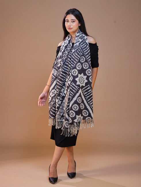 Women's Printed Wool Stole